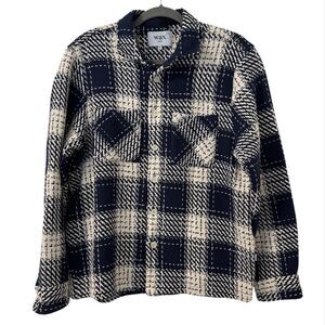 Wax London Whiting Beatnik Overshirt Mens XL Marine Chore Outdoor Designer